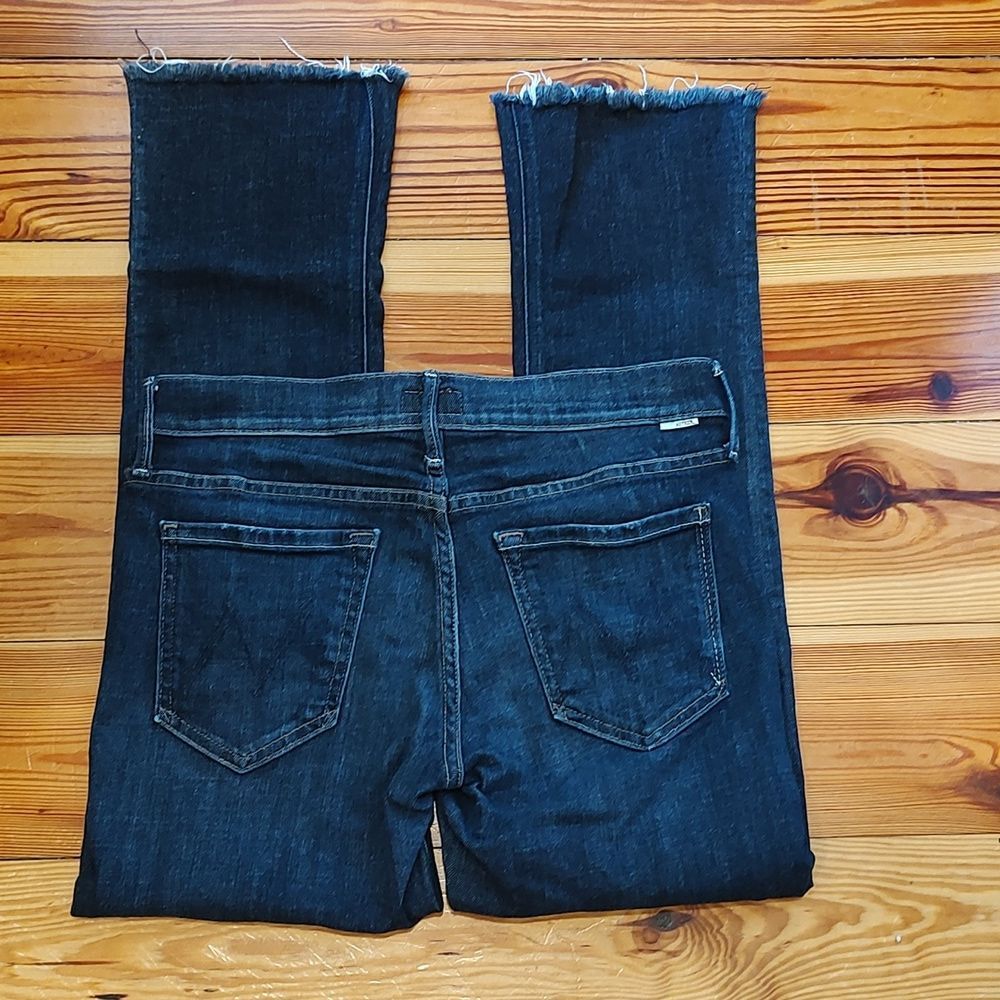 MOTHER The Runaway Denim Jean in Partners Undercover Wash Frayed Hem Revolve - Picture 10 of 16